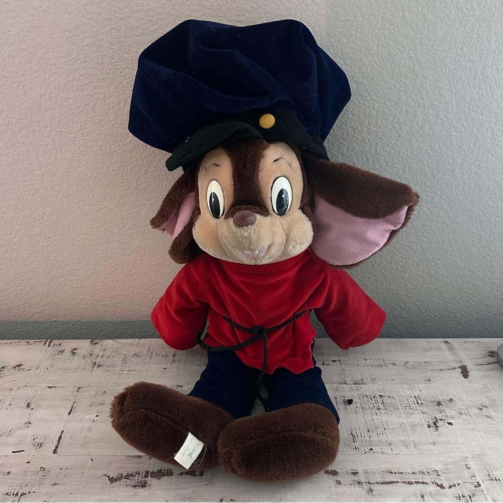 Vintage 1986 Fievel Plush Sears An American Tail Mouse Stuffed Toy